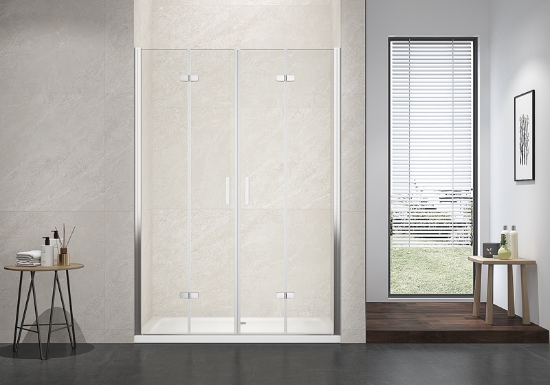 کابین دوش کلاسیک EX-213 شیشه ای 6 میلی متری لولای کرومی مستقیم