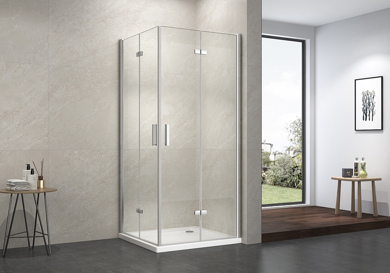 کابین دوش کلاسیک EX-213L 6 میلی متری لولای گوشه شیشه ای شفاف