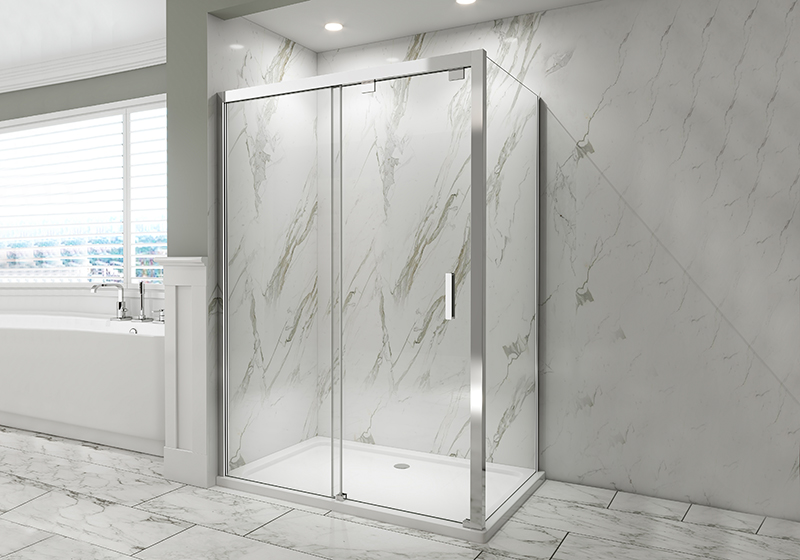 EX-908 8MM 60x76 اینچ درب دوش کشویی برای هتل